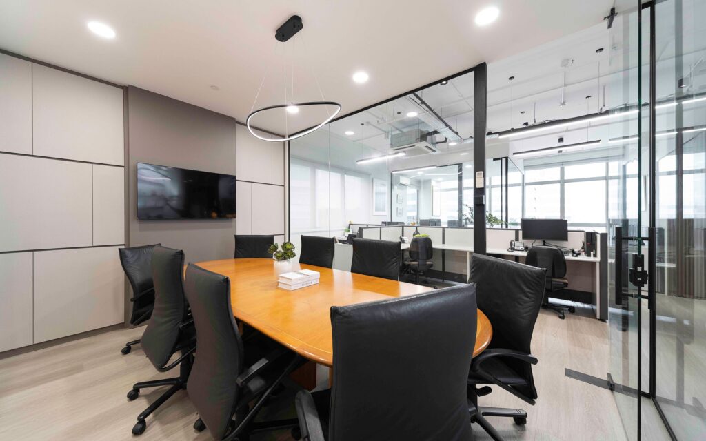 bright meeting room
