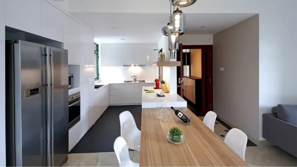 kitchen with built-in storage