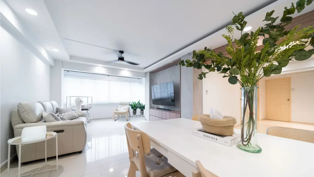 living room with open layout