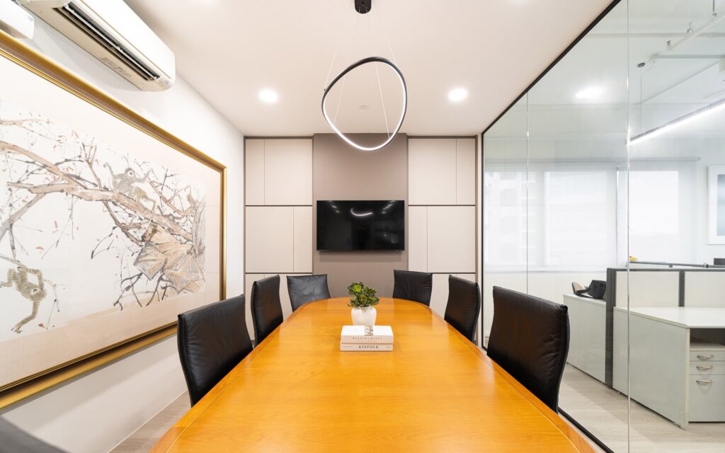 minimalist function room